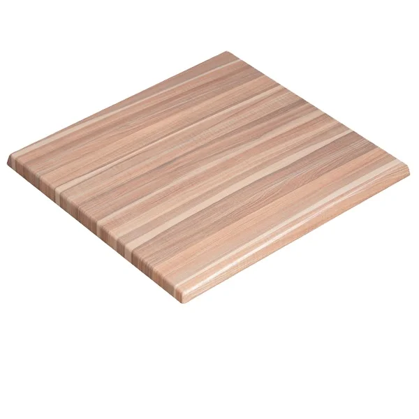 Factory Direct Custom Laminate Table Tops Solid Wood Grain Square Table