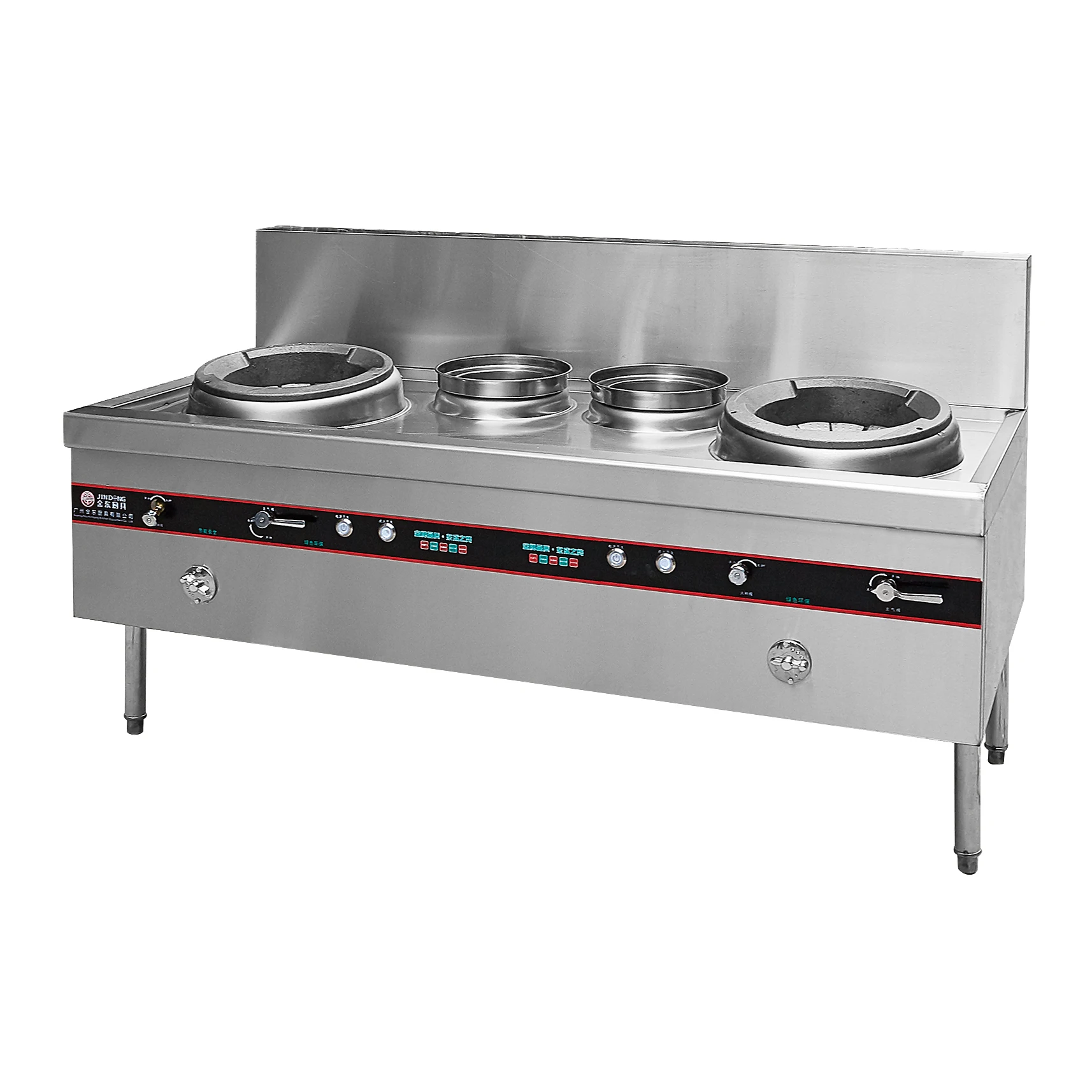 1.8m 2m Gas Catering Equipment Chinese Restaurant Heavy Duty Commercial