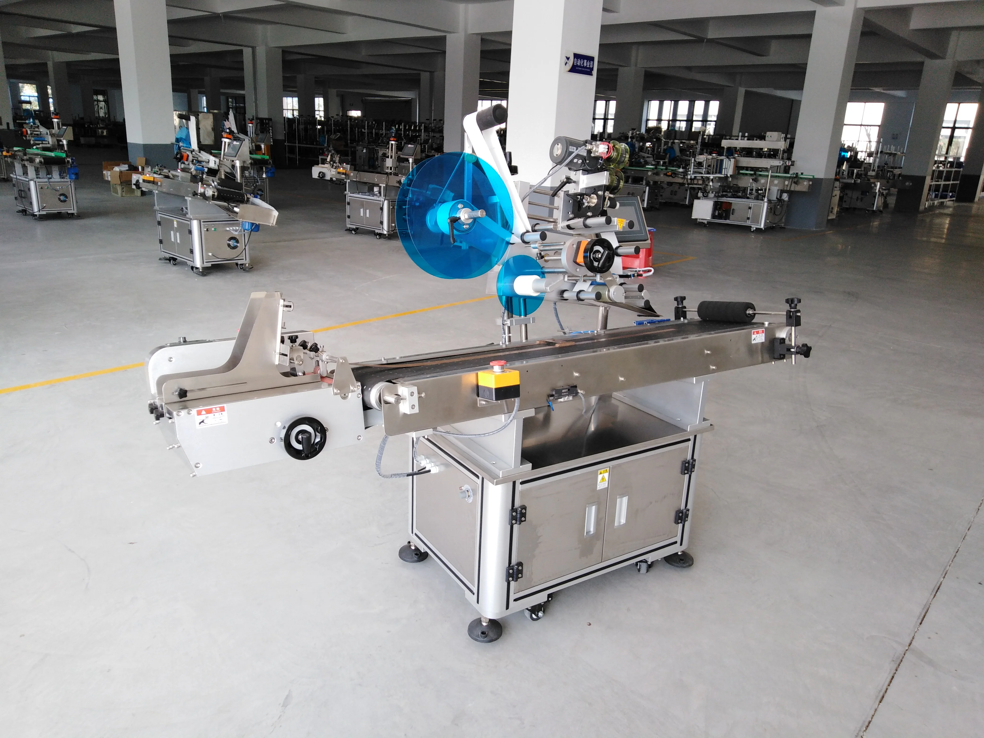 Ny817f Automatic Vacuum Plastic Pouch Bag Paging And Labeling Machine