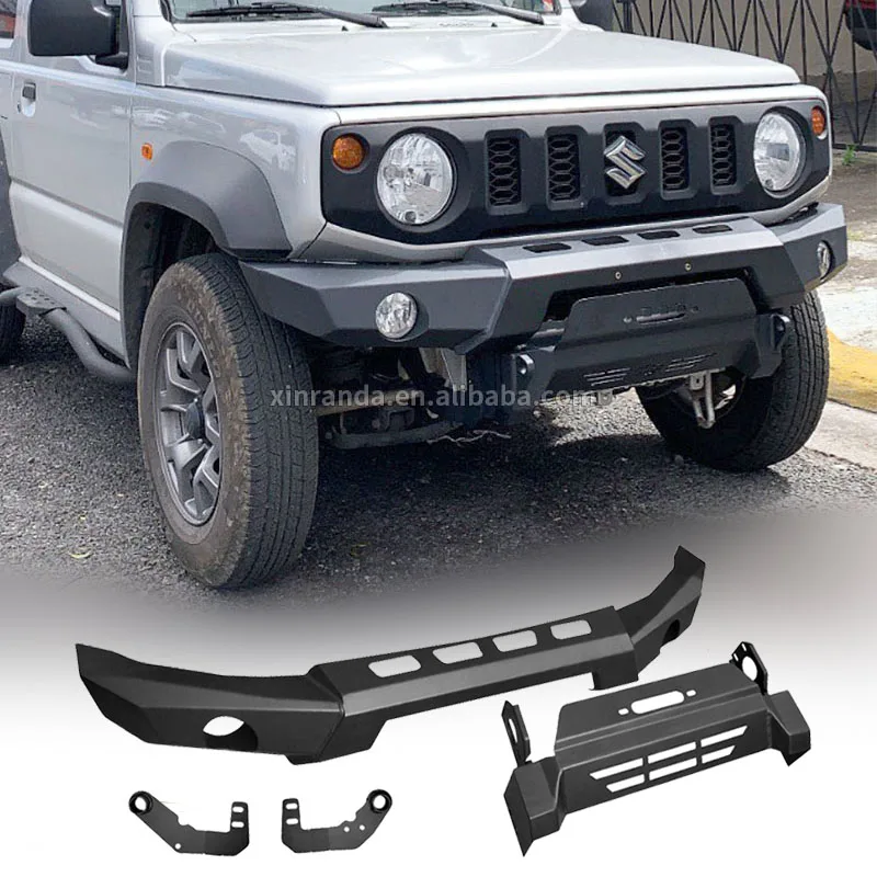 Jimny Sierra Jb74 Front Bumper Steel With Winch Mount Front Bumper For Suzuki Jimny Jb64 Jb64w