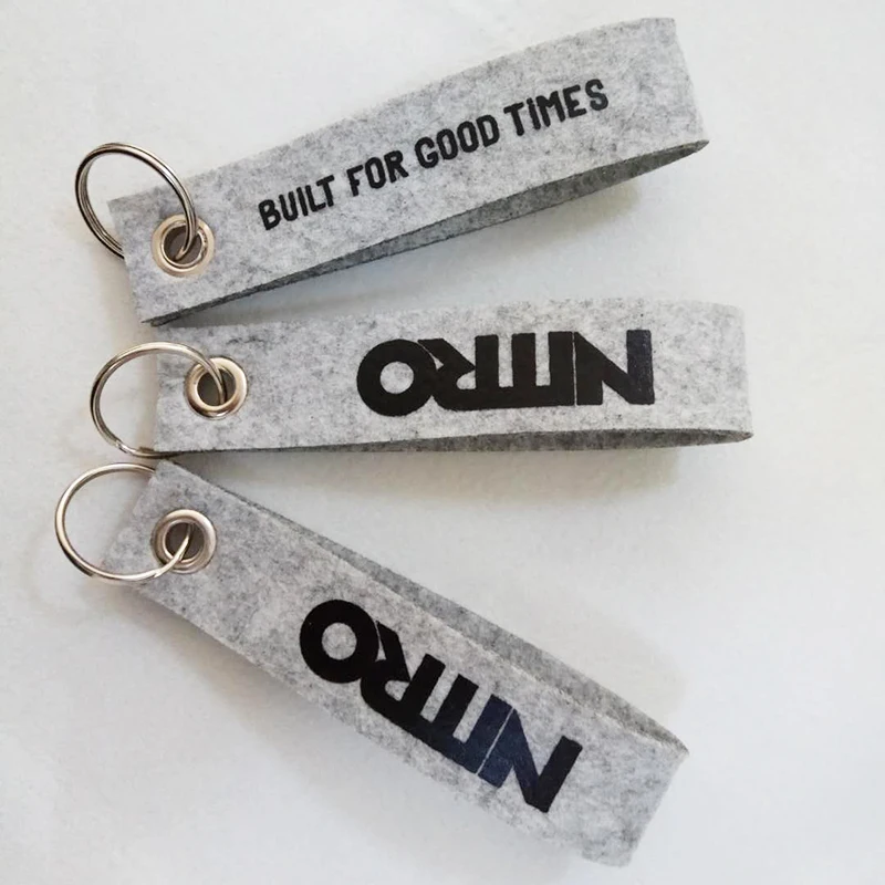 New design lipgloss felt keychain