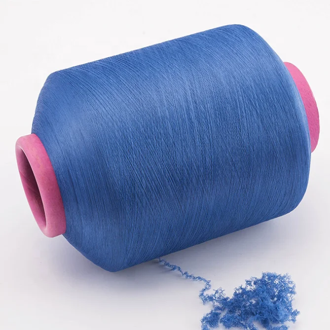 
high stretch yarn polyester air covered yarn with spandex denier 