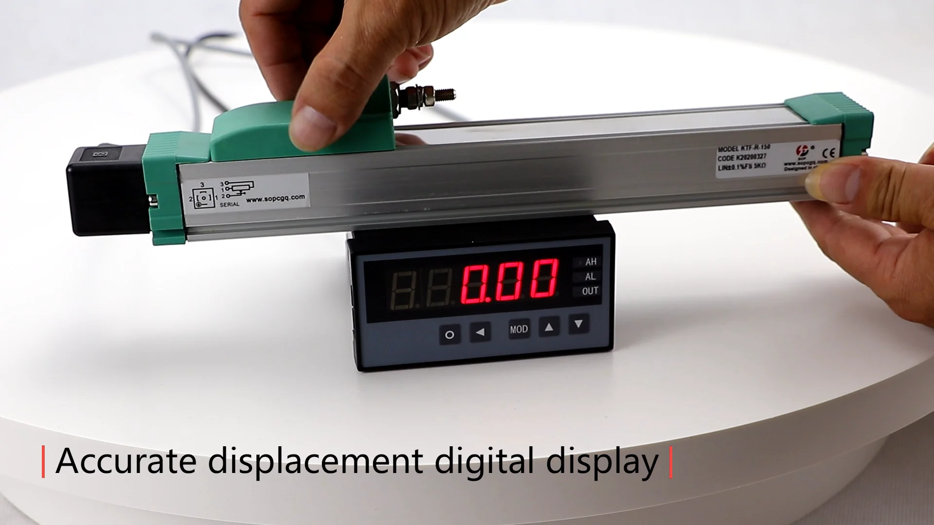 05v/010v Analog Output Rodless Slide Conductive Plastic Linear