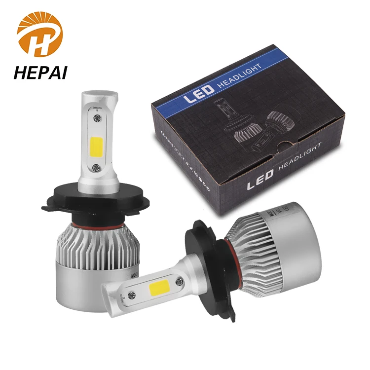 Newest innovation silver aluminum car luces led head light bulb csp H11 H7 H4 waterproof ip68 led headlight bulb h4