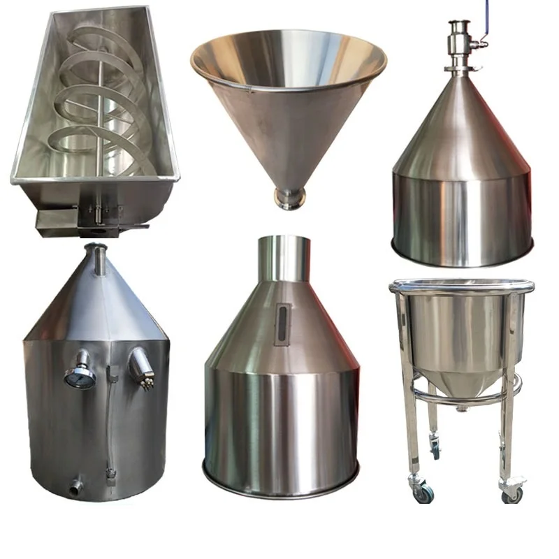 304 Stainless Steel Conical Hopper Injection Molding Machine Paste