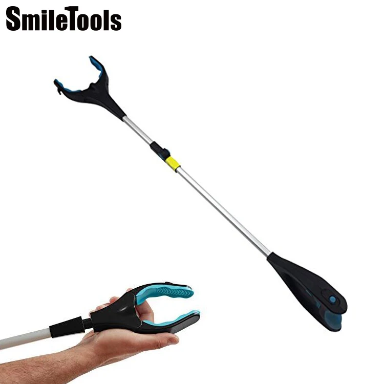 33 Inches Folding Reacher Grabber Pick Up Tool with Led