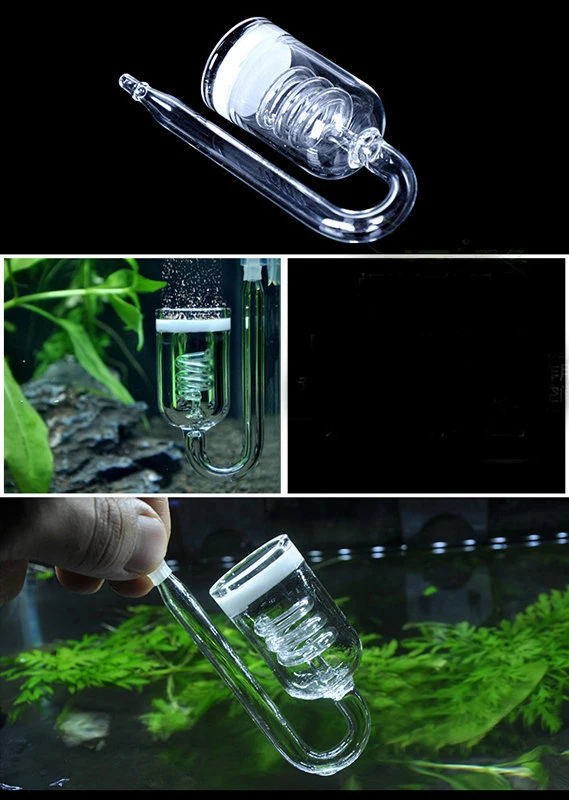 Acrylic CO2 Diffuser Atomizer Bubble Counter for Aquariums