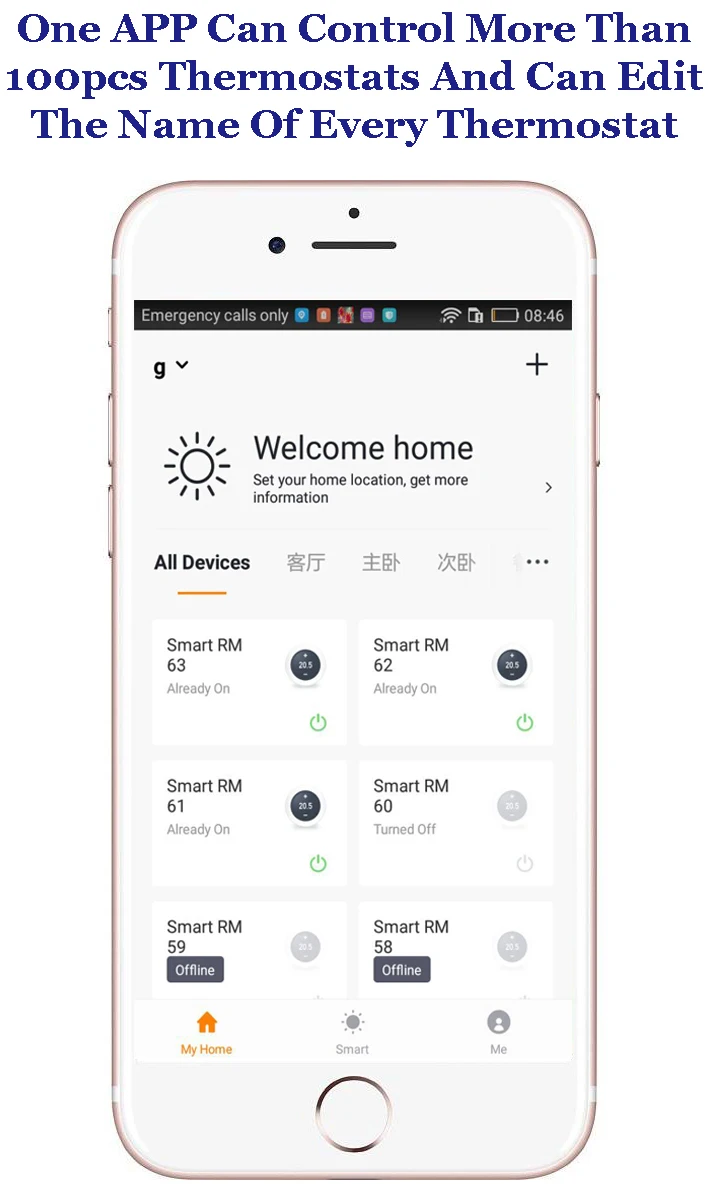 Google Home Heating Programmable Touchscreen Room Thermostat Wifi