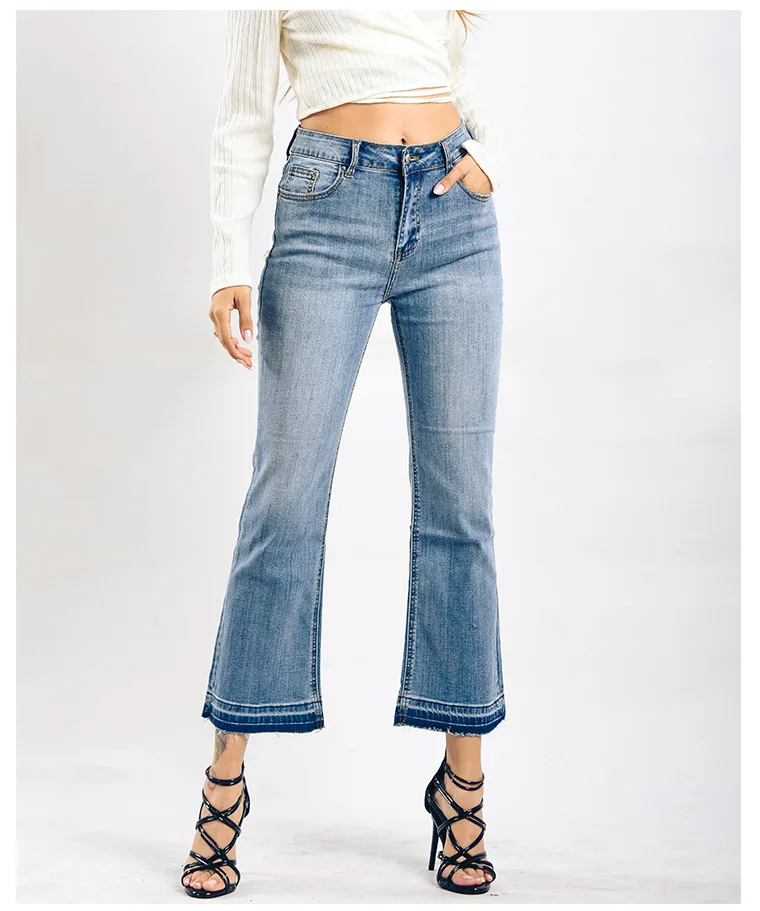 Wholesale Price High Stretch Jean Pants Super Skinny  Tight Women High Waist Jeans Leggings