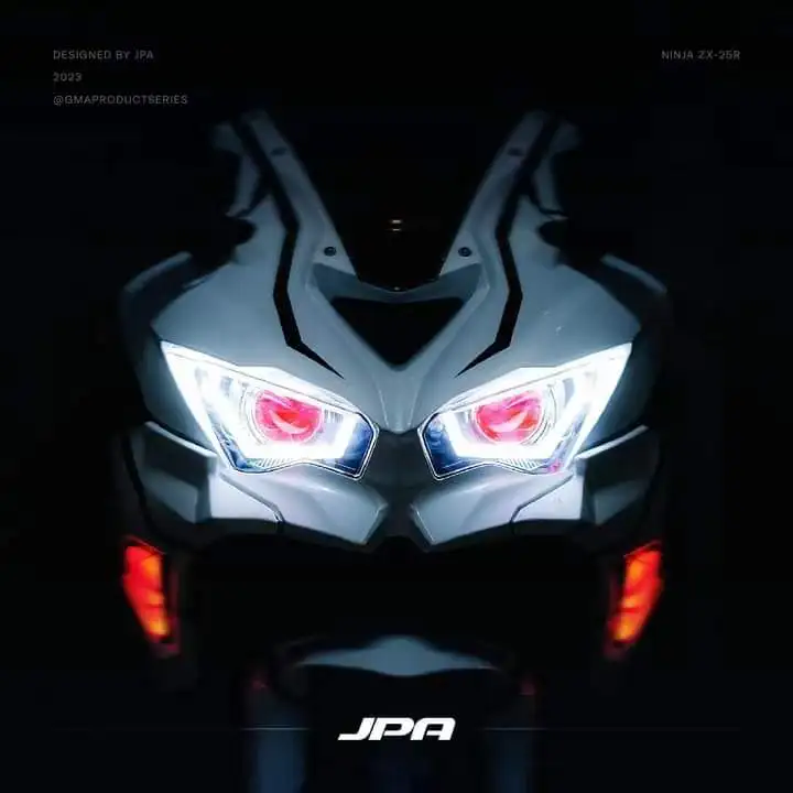 Modified Head Lamp for Kawasaki ZX25R, ZX4RR, ZX6R | Durable ABS