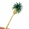 3pcs architectural building sand table train railway scenery layout material miniature plastic scale model coconut palm trees