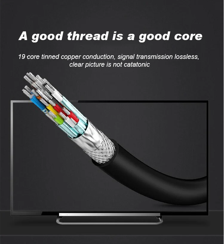 SIPU hot selling high speed active support slim hdmi cable 4k 3d - ANKUX.COM