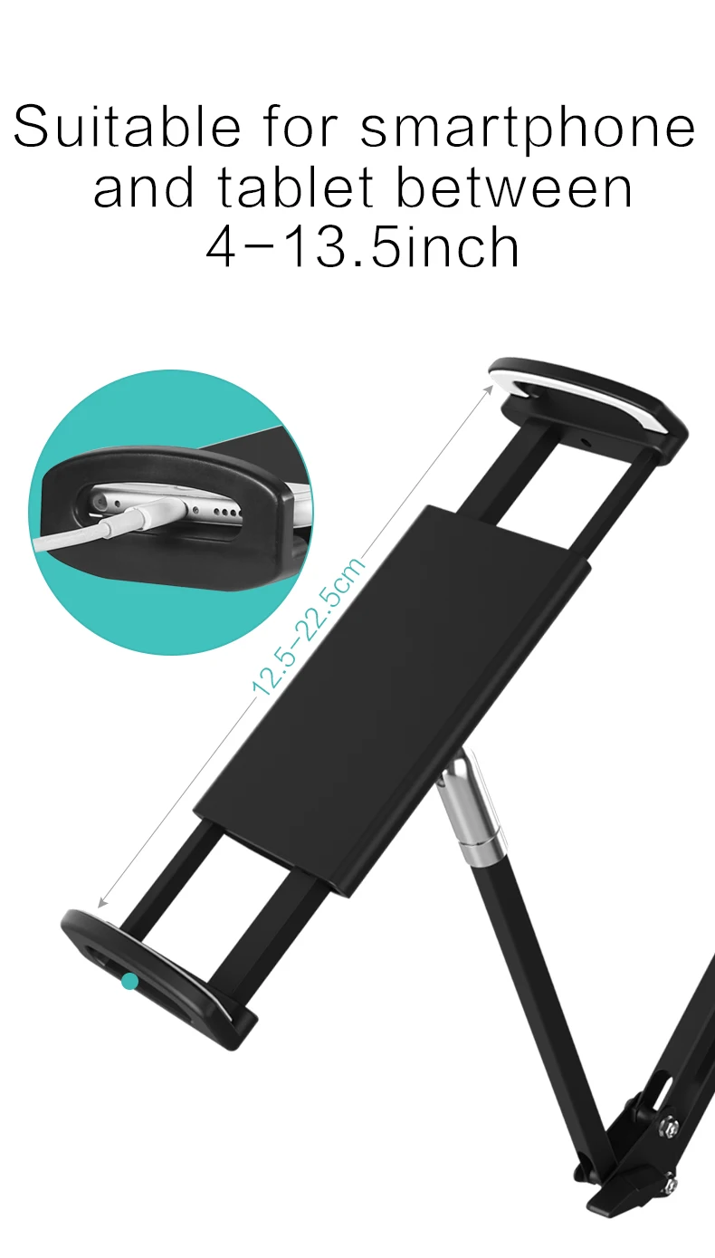 Adjustable Portable Universal Long Arm Lazy bed desk Tablet Stand Holder for iphone iPad Kindle iPhone Samsung Tab