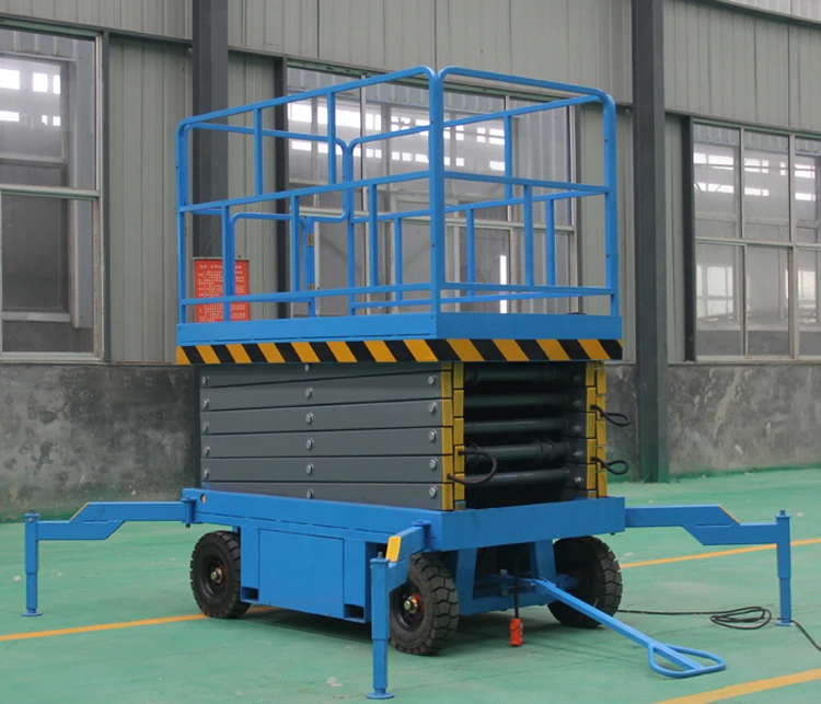 WEMET hydraulic trailer scissor lifter price manlift supply self-propelled lift platform
