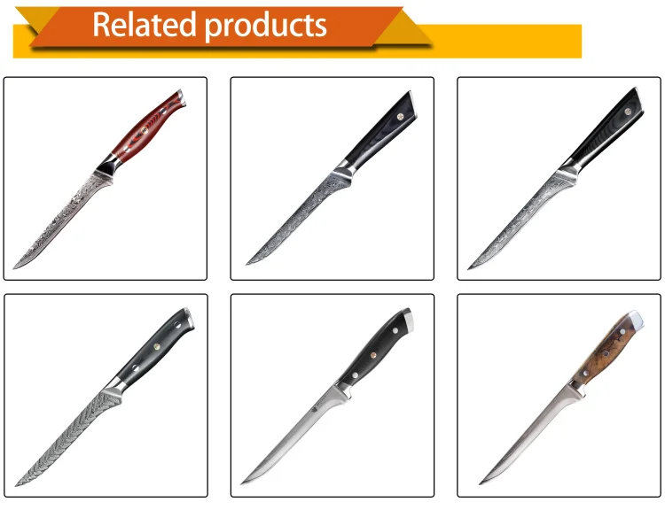 67 Layers Damascus Skinning Fish Fillet Knife For Butcher Buy Kitchen