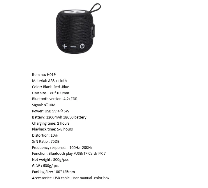 Waterproof column speaker/usb cable/custom packing bluetoothspeaker - ANKUX.COM