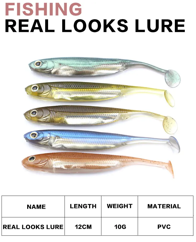Fishing Lure 3d Eyes Shad Lure Soft Bait Ecofriendly Material