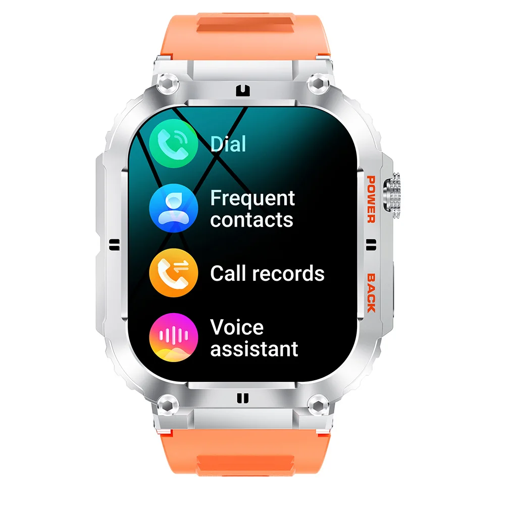 Custom logo hombre smartwatch 100 sport modes BT call calorie consumption relojes inteligentes fashion K57 Pro men smart watch