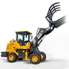 model CE certificate 1.5ton loader with pallet/wooden/grapple forks/Plain bucket/blade/sweeper/mixer