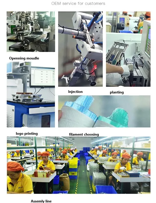 High-end Quality Toothbrush Heads for Home and Travel Use with Medium Bristle Hardness 0.15mm