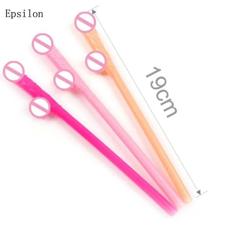 1x Huge willy straw hen night party girls night out bachelorette bridal plasC ES 