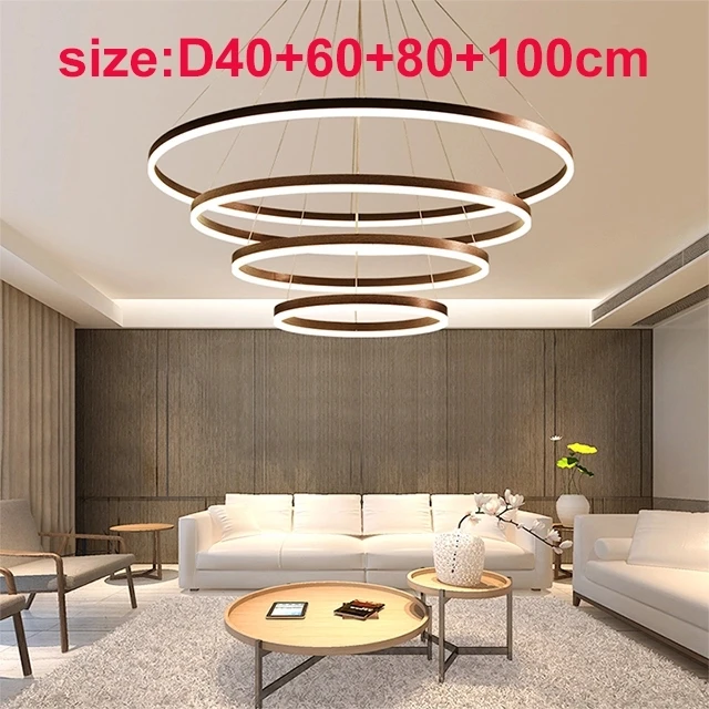60 80 100 120 150cm Modern LED Ceiling Light Diving Room Bedroom Pendant Lamp 