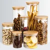 wholesale high quality borosilicate glass spice food jar storage jars containers set with lid