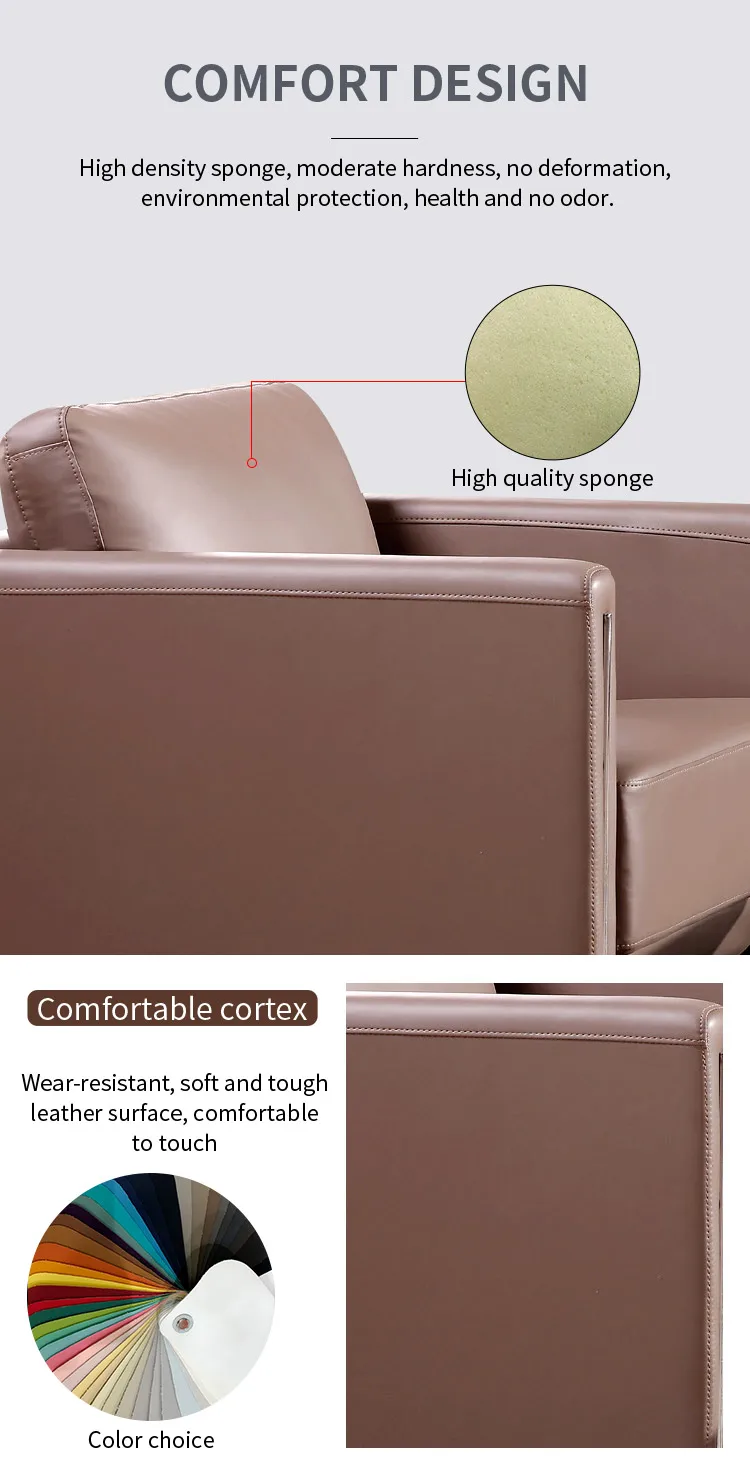 Pengpai 7 Seater Large Leather Seats And Sofas Modern Sofa