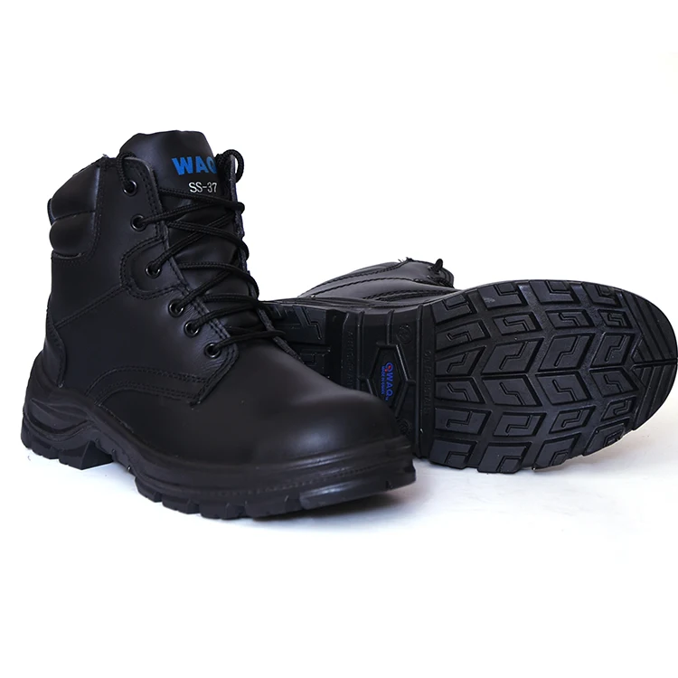 Waq Brand Safety Shoes Industrial High Quality For Sale Smart Safety Shoes Genuine Leather Buy