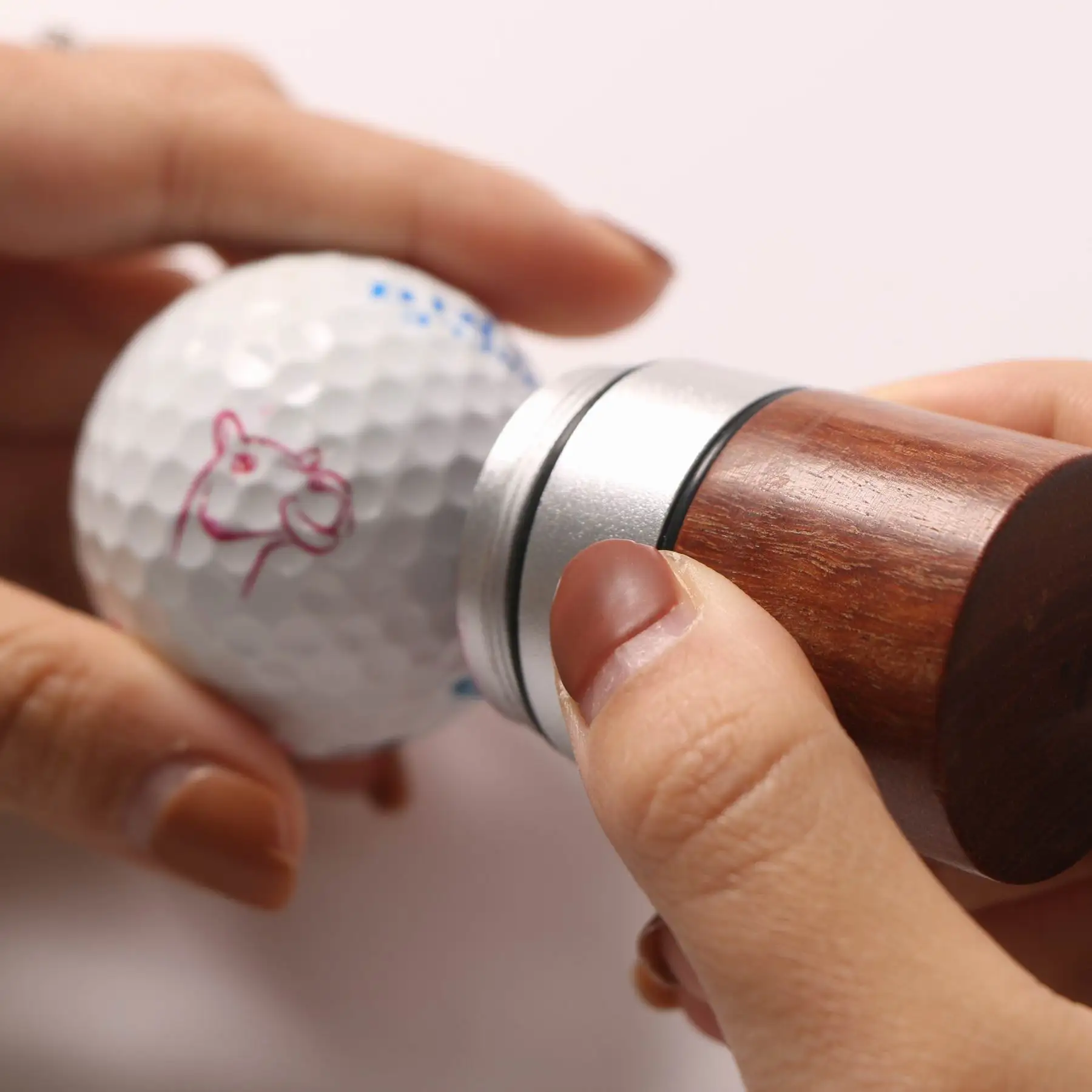 Personalized Large Aluminum Golf Ball Stamper Dia 20mm Best Gift For 