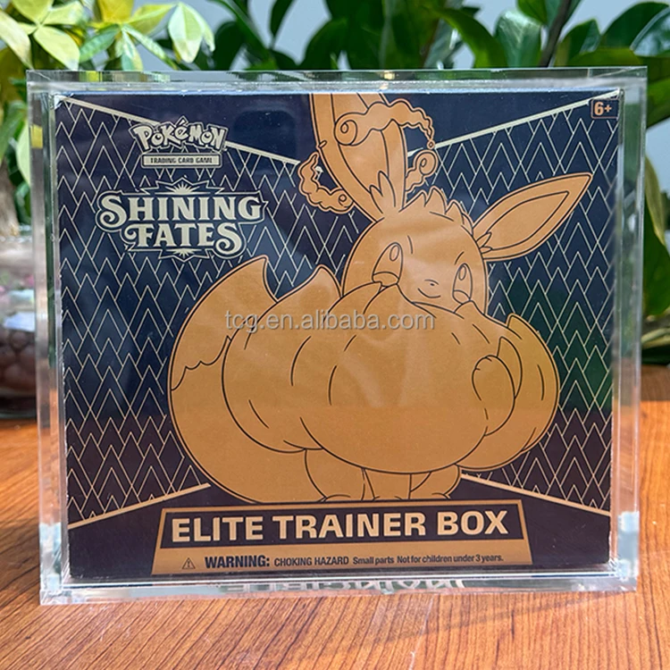 pokemon card etb Crystal TCG – Colored Acrylic Pokémon Elite Trainer Box Case Growing in power Pokemon TCG Scarlet & Violet