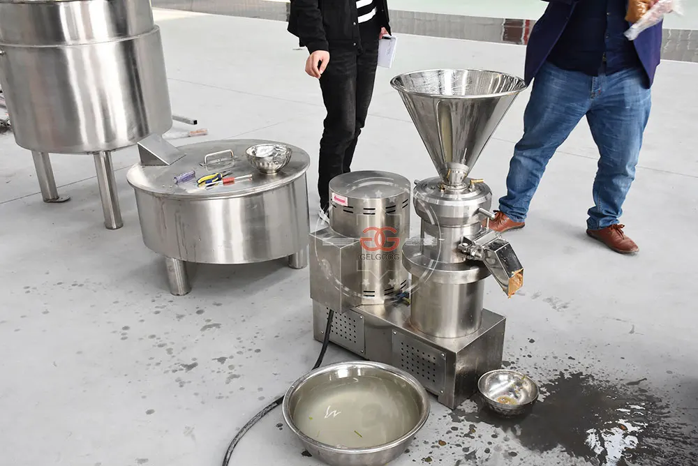 Gelgoog Cocoa Bean Grinder Colloid Mill Cocoa Nibs Grinding Machine To