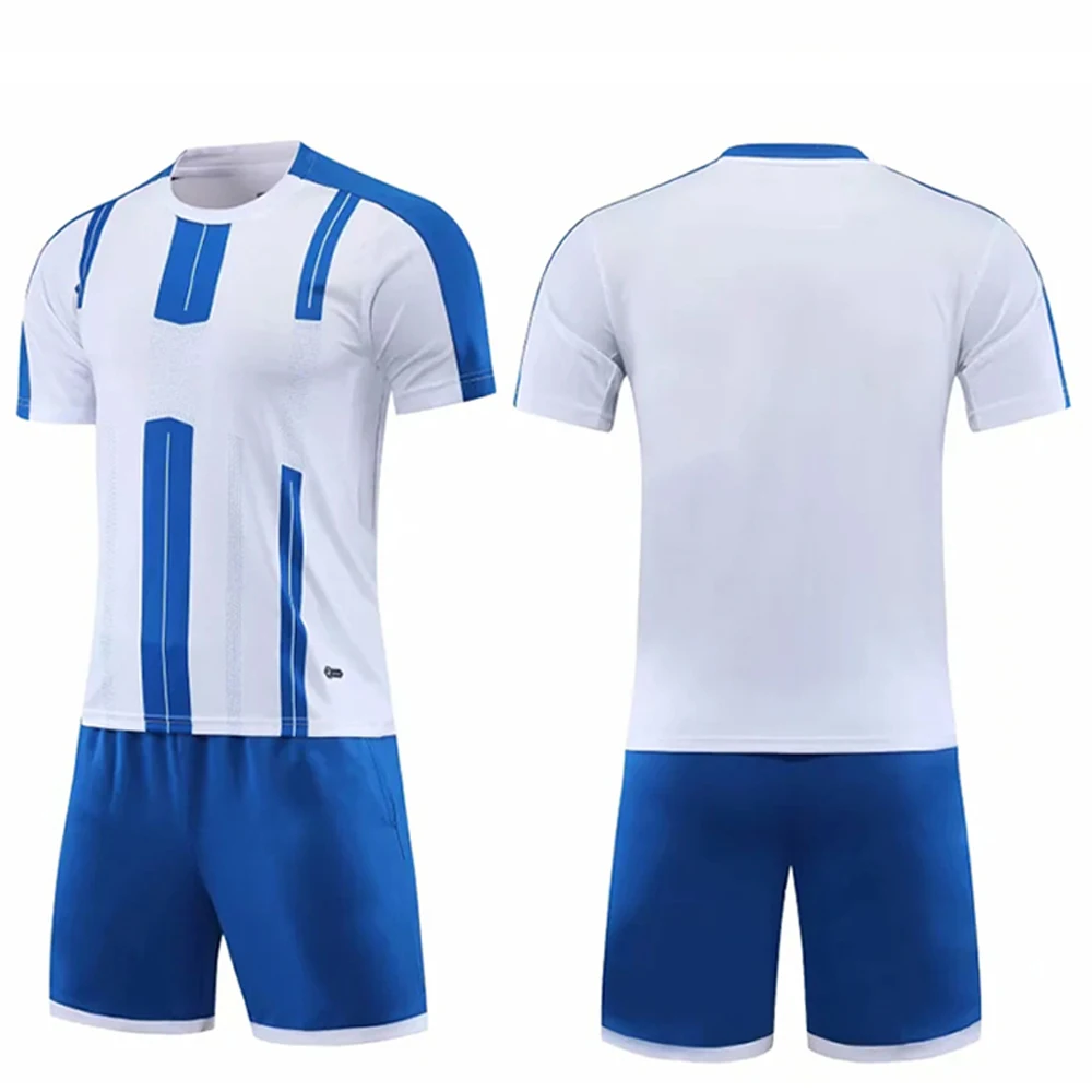 Cheap Soccer Wear Striped Logo Custom Football Club Men Soccer Team 