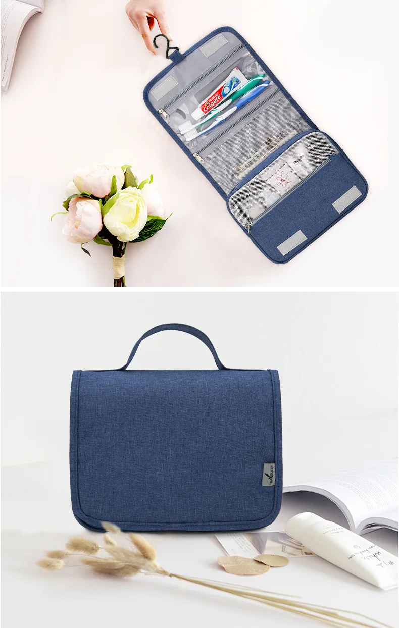 商务礼品定制挂钩洗漱化妆包男士化妆包旅行收纳防水折叠包