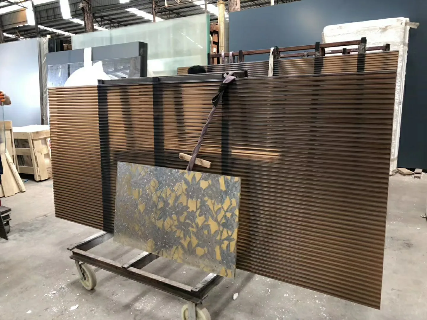 Glass Factory Decoration Laminated Pattern Fluted Glass Sheets Buy