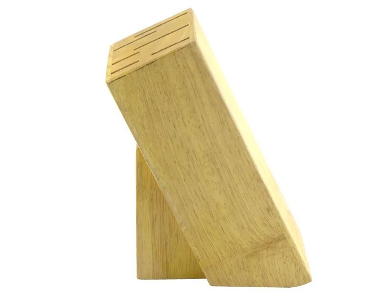 High Quality Rubber Wood and  Pine  Wood 7pcs Set Wooden Block