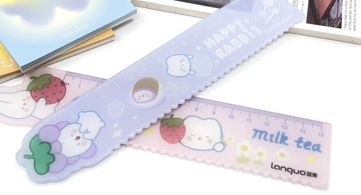 Desen Hengyao Diy Custom Color Ruler Students Kids School Acrylic