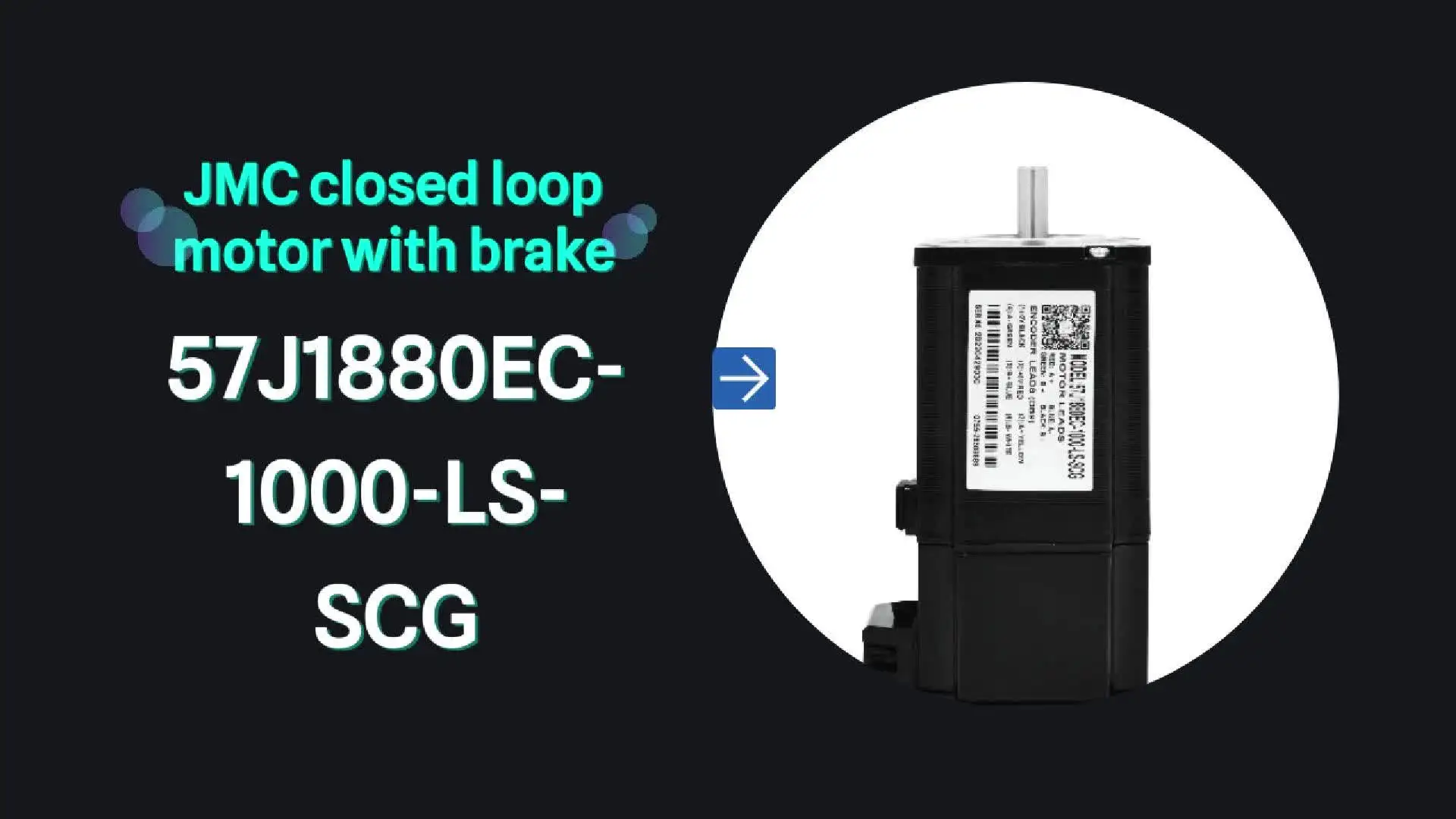 JMC 57J1880EC-1000-LS Stepper Motor - High Torque CNC Motor