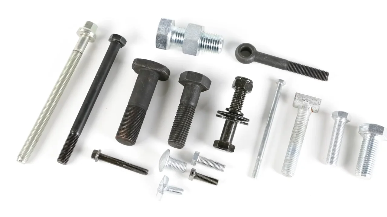 Carbon Steel 9mm Bolt Blue White Color Yellow Black Zinc Plated Square