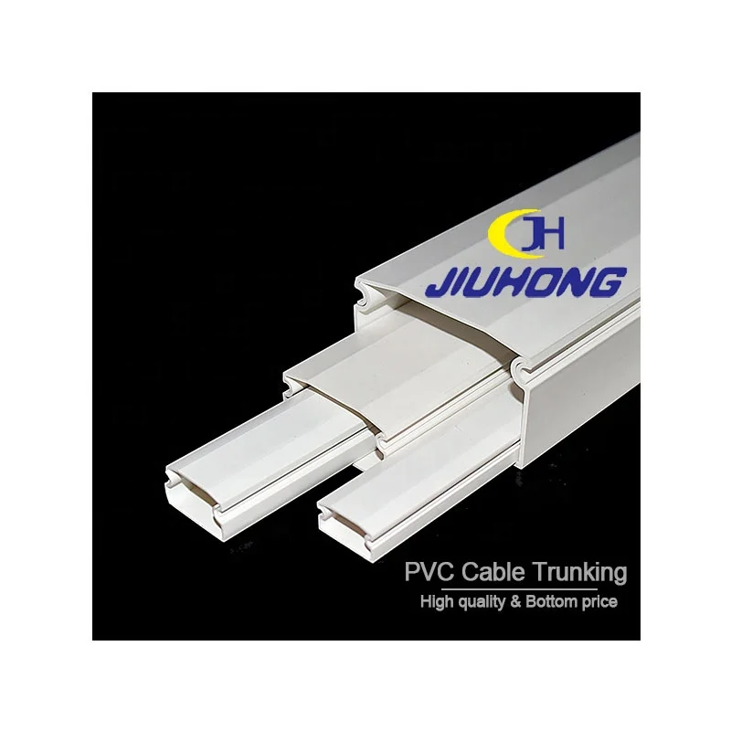 
Factory Supply Size 30*17mm Waterproof Rectangle Square Plastic Wiring Duct PVC Cable Trunking 