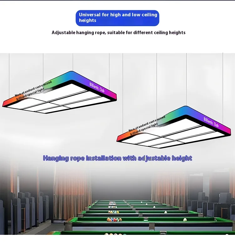 product professional full body illuminated shadowless billiards pendant light style for billiard hall room ceiling lights for atmosphere-6