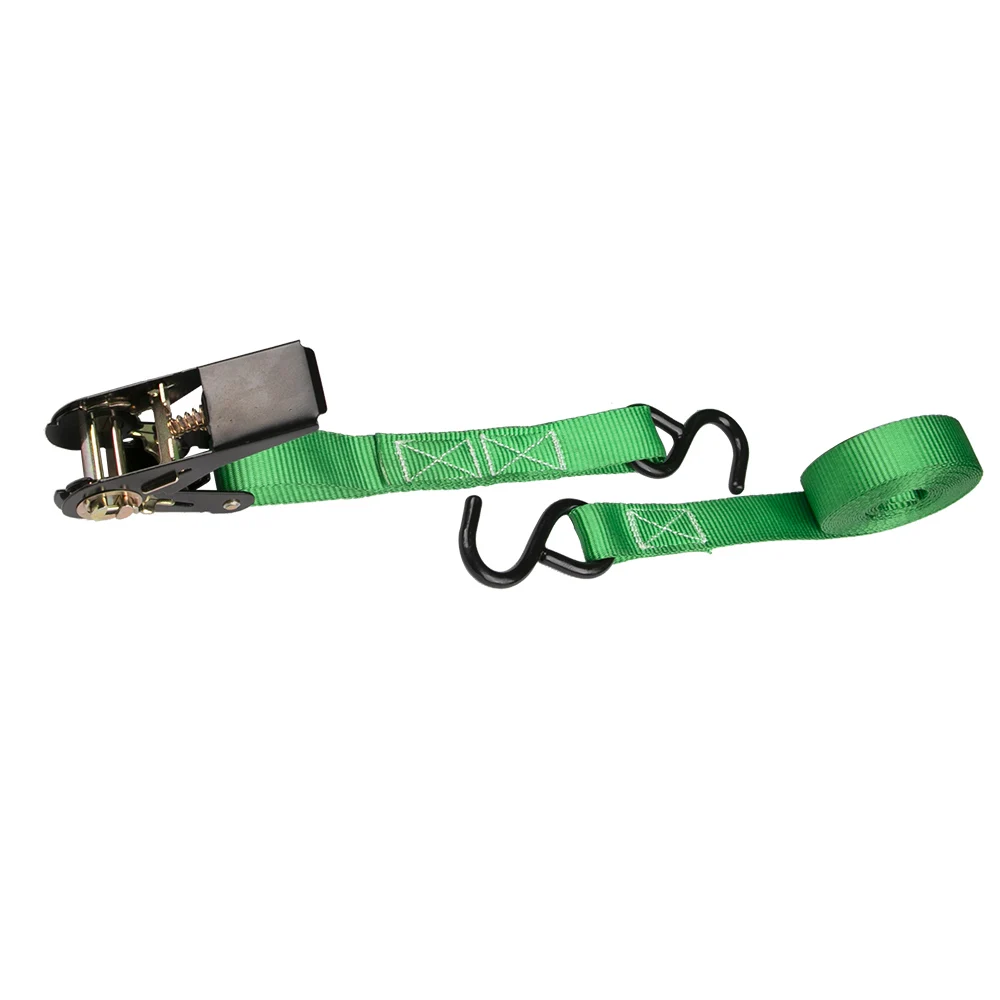 1 Inch 25mm Ratchet Strap Polyester Tie Down Lashing Belt With S Hook Buy Ratchet Strap