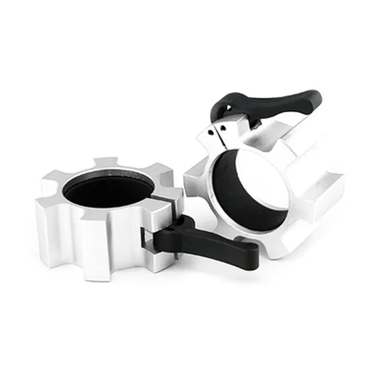 
Hard Aluminum Lock Barbell Clip Collar with training 