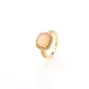 Artificial jewellery gold bathed fusion stone jewelry diamond rings for man and women