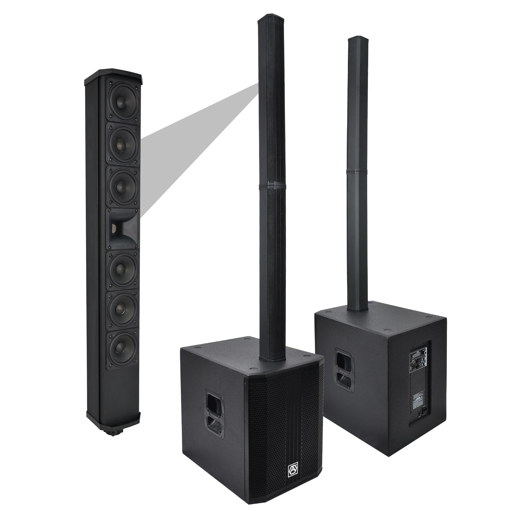 Accuracy Pro Audio Ac35g 800w Rms Bt Patent Dj Party Power Column