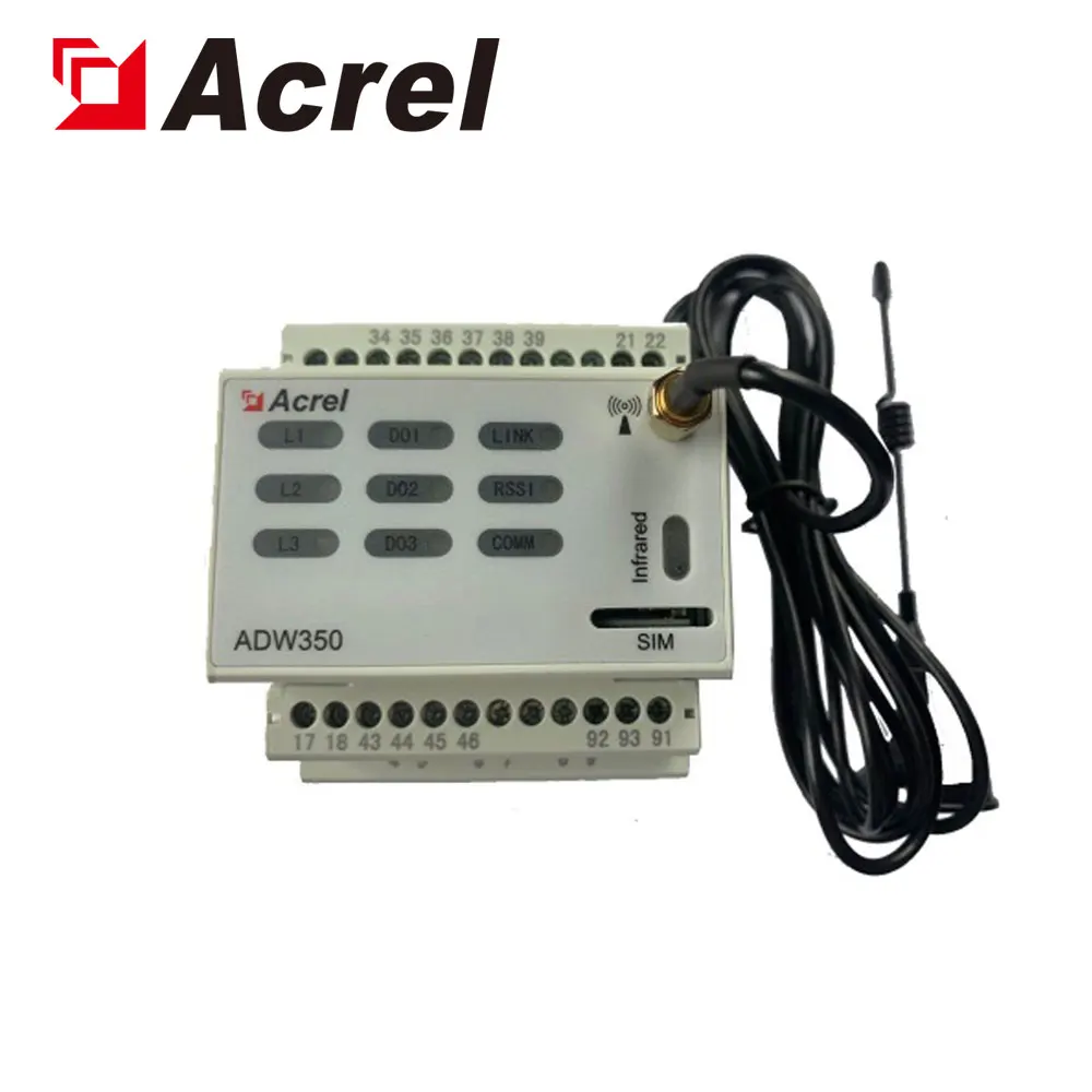 Acrel ADW350 series 5G base station 1 channel three phase wireless energy meter with NB-IOT communication - ANKUX.COM