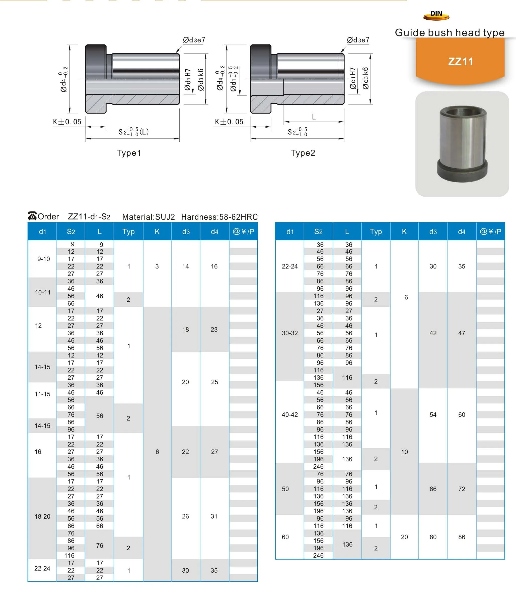 cnc-stainless-steel-press-fit-guide-pillar-and-bushes-for-mold-and-tool-buy-brass-graphite