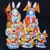 Polymer clay Rabbit God old Beijing folk handicrafts furnishing articles small gifts with Chinese style characteristics
