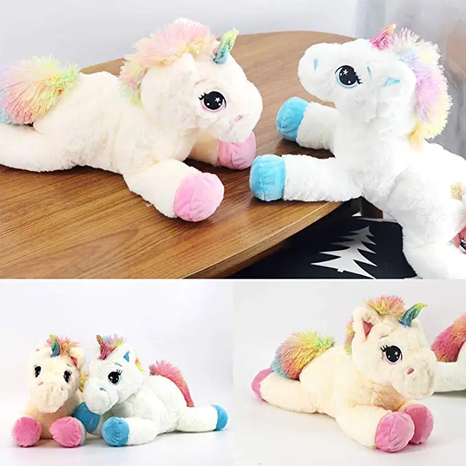 Lovely Cut Boy Girl Custom Plush White Unicorn Stuffed Toy - Buy ...