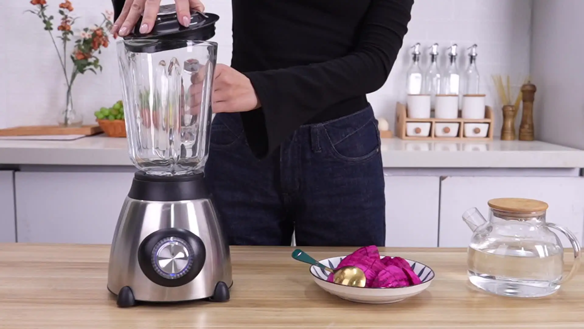 Multifunction 2-in-1 Blender Electric Juicer Fresh Food Processor